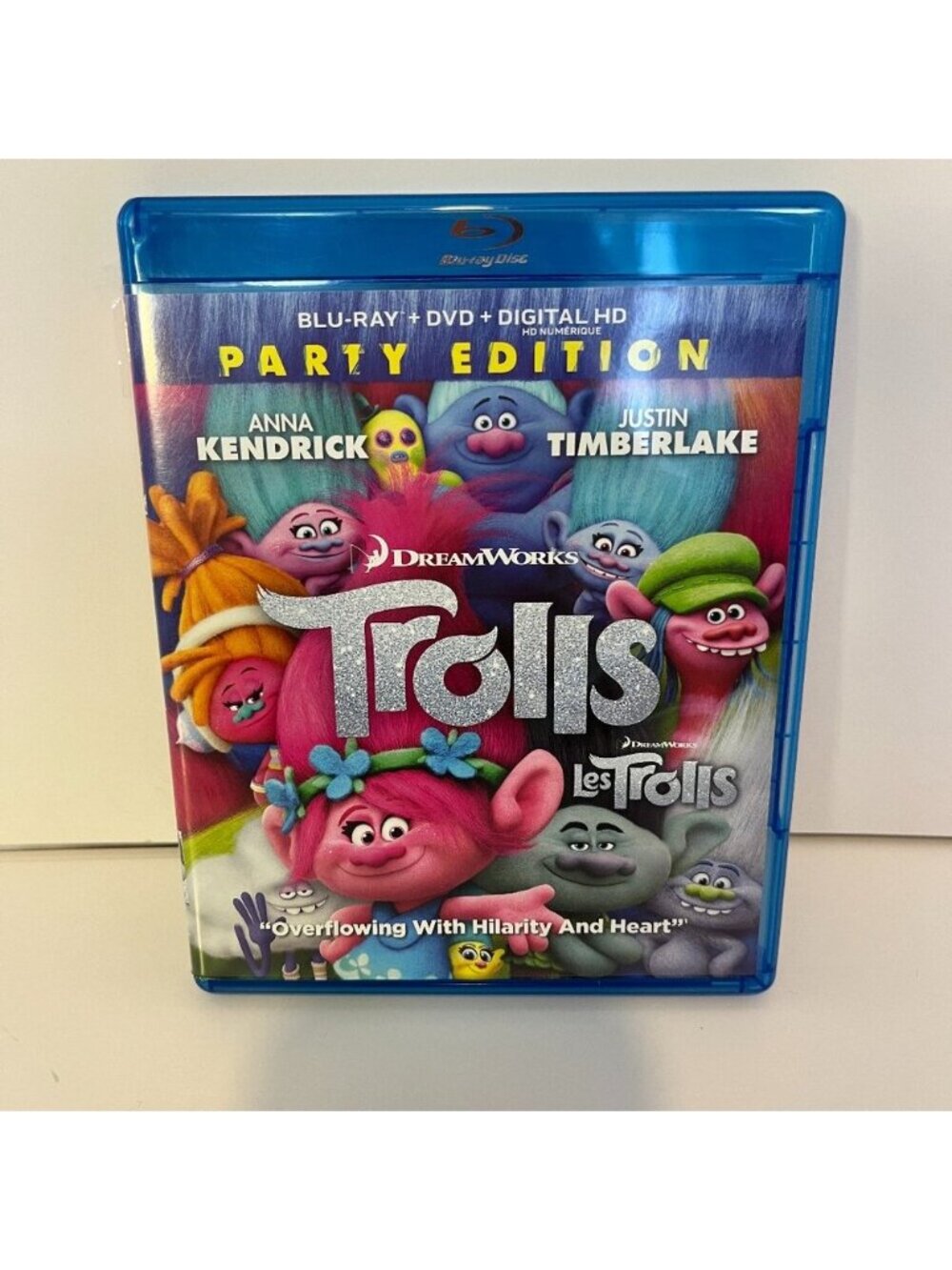 5/$25 DreamWorks Trolls Party Edition Blu Ray + DVD Combo Movie 2017